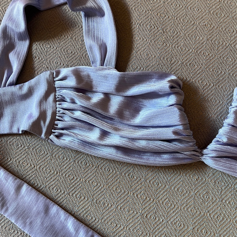 Divino Seas ANA DE BRETAÑA / LAVENDER SILK - TOP - Picture 8 of 11